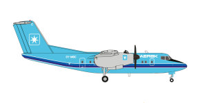 Herpa 572637 - 1:200 - Maersk Air De Havilland Canada DHC-7